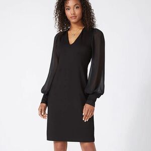 Sheer Sleeve Dress 
